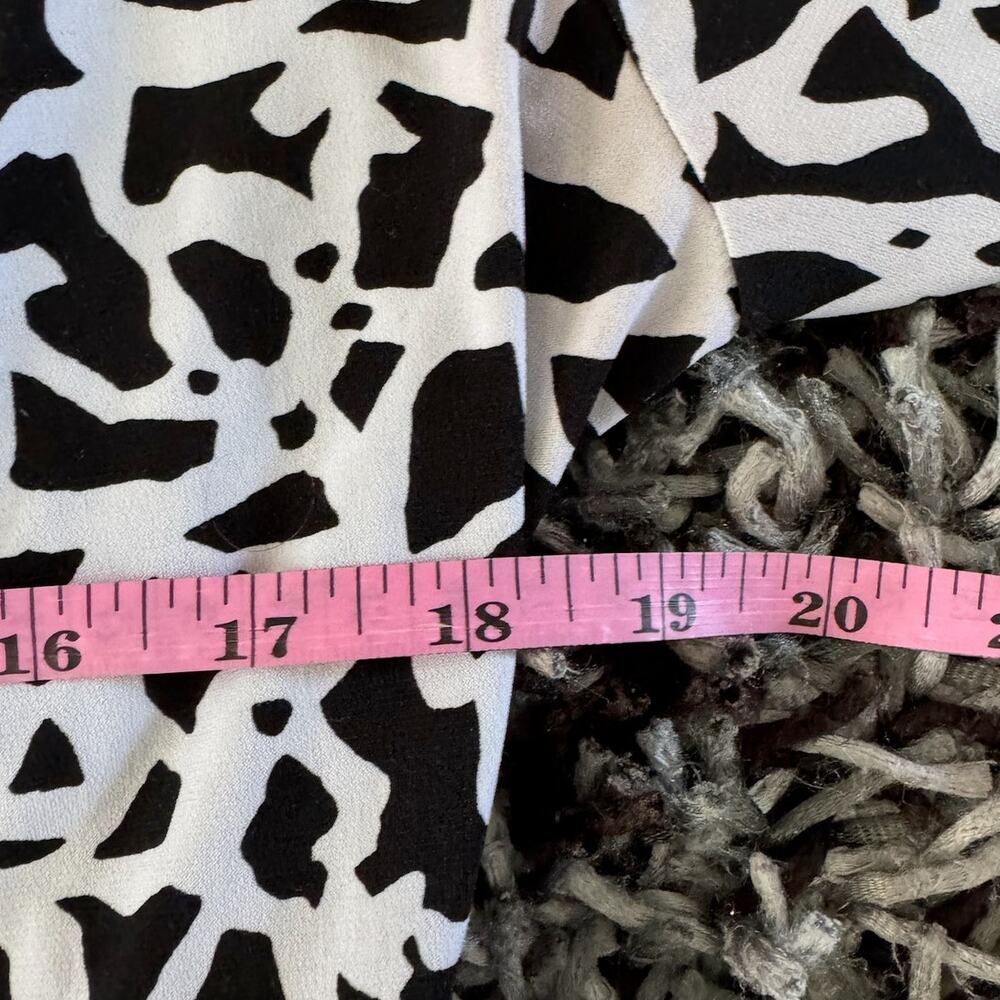 Lane Bryant Black and White Faux Wrap Maxi Dress - 14/16 - Picture 6 of 8